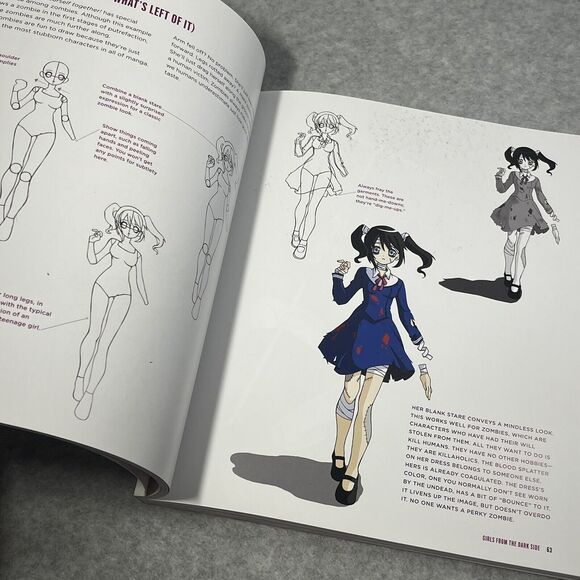 Manga for the Beginner‎ Midnight Monsters: How to Draw Zombies Vampires Hart NEW - Picture 12 of 15